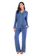 Cozy Long Pyjama Set - Blue