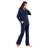 Cozy Long Pyjama Set - Navy