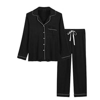 Cozy Long Pyjama Set - Black