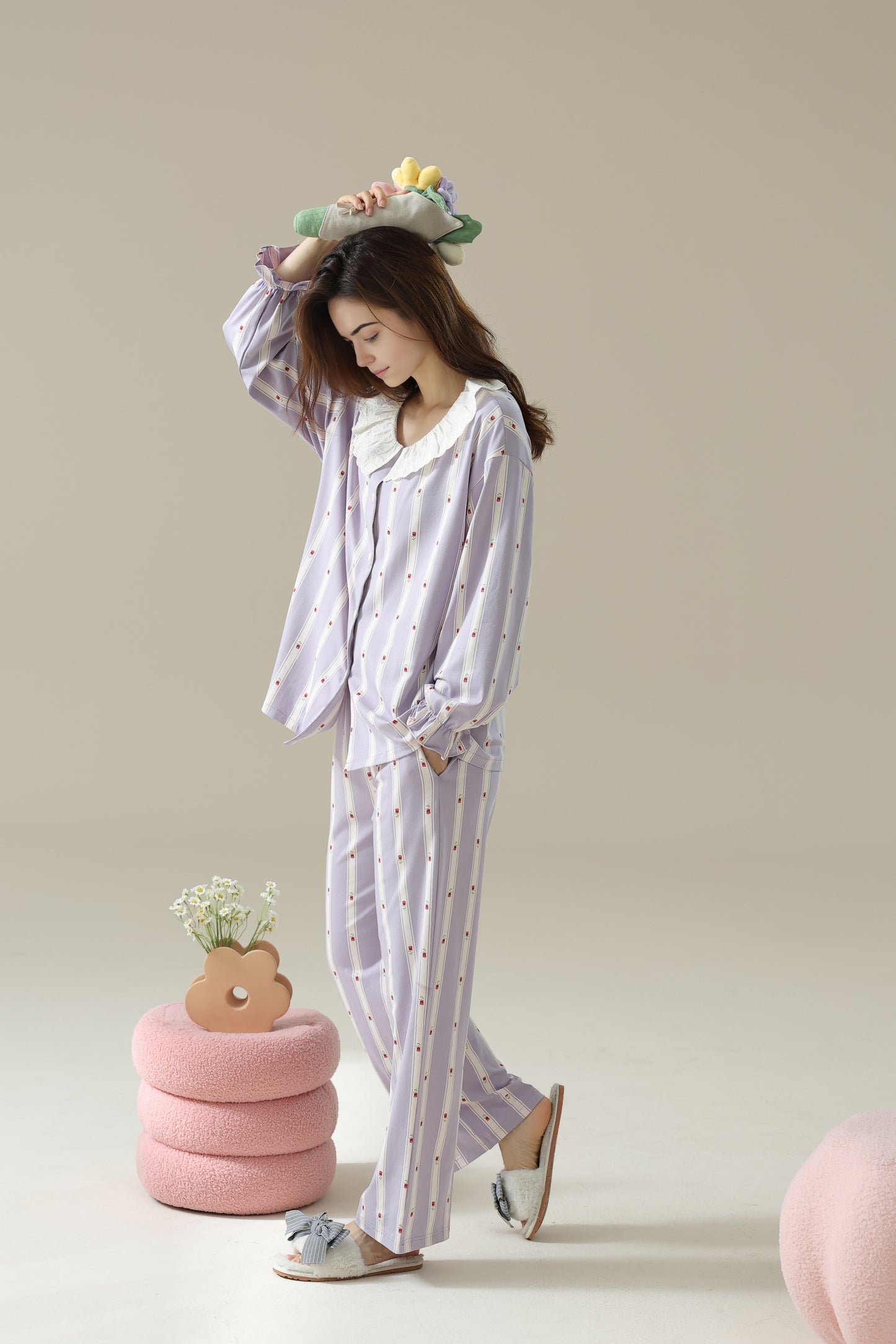 Classic Purple Pyjama Set