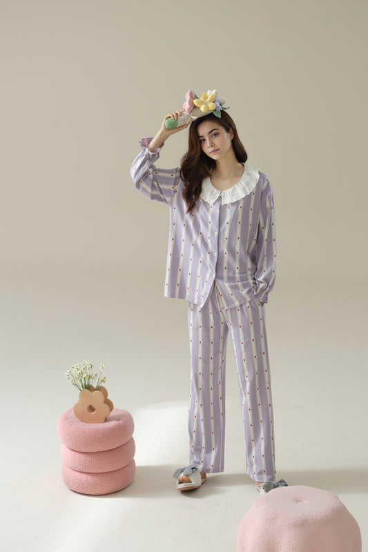 Classic Purple Pyjama Set