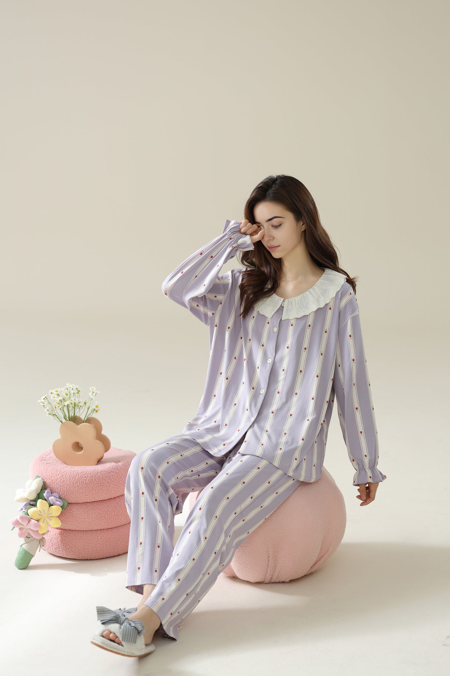 Classic Purple Pyjama Set