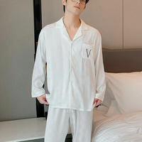 Men's Checkered Pyjama Set - White